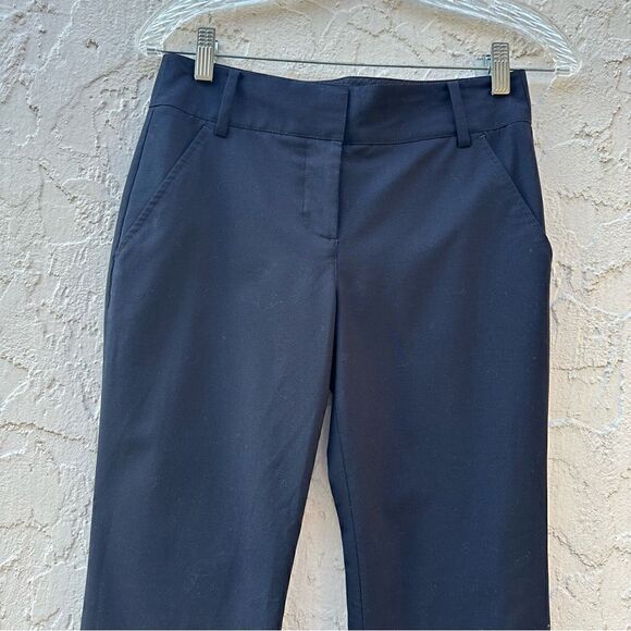 TORY BURCH Crop Pant Black Size 0 Stretch Office Business Casual Career - Picture 2 of 11